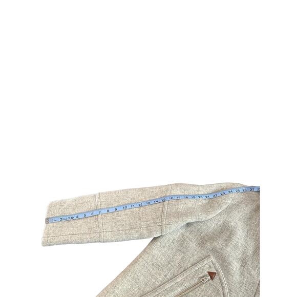 J.Crew Plus Italian Stadium Cloth Wool Gray Chateau Parka Coat Overcoat Size 22 - Picture 13 of 14